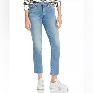 MOTHER The Insider Cropped Flared Jeans in A Side Of Rice And Beans